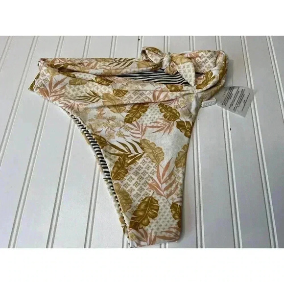 Rove Swim Sade Double High Waist Bikini Bottom Large Cheeky NEW. 449 - Picture 3 of 6